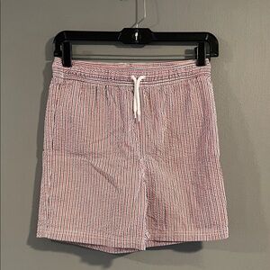 Janie and Jack Striped Seersucker Swim‎ Trunk Boys Size 14